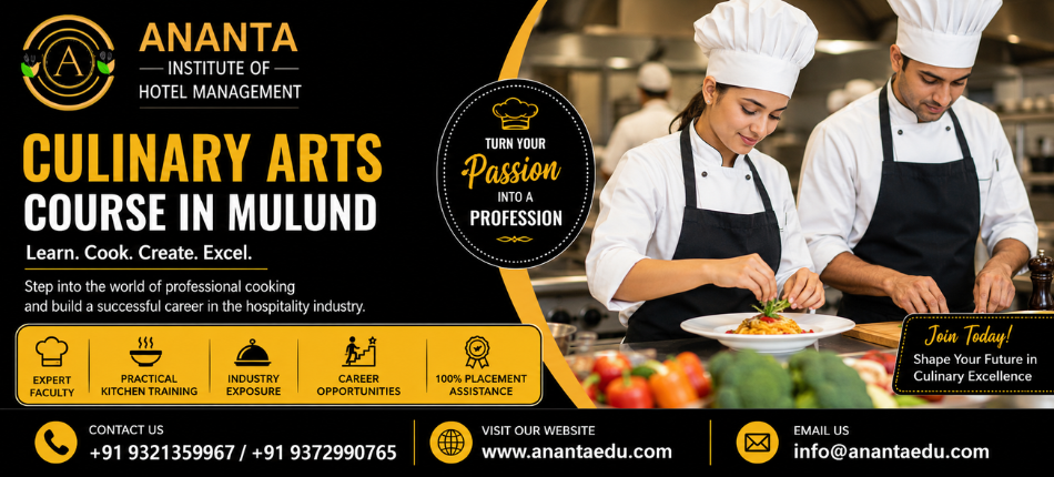 Culinary Arts Course in Mulund | Ananta Institute of Hotel Management