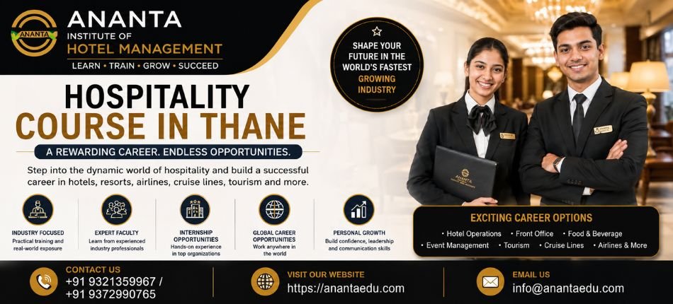 Hospitality Course in Thane | Ananta Institute of Hotel Management