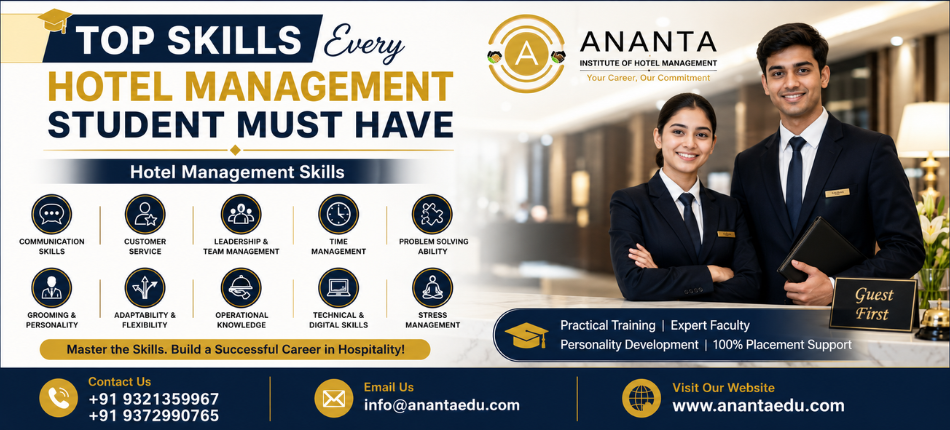 Hotel Management Skills in Mulund | Ananta Institute of Hotel Management