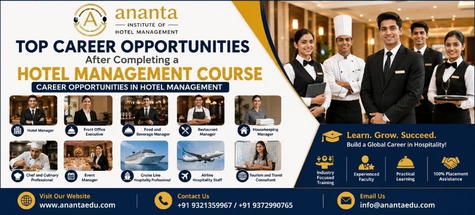 Career Opportunities in Hotel Management | Ananta Institute of Hotel Management
