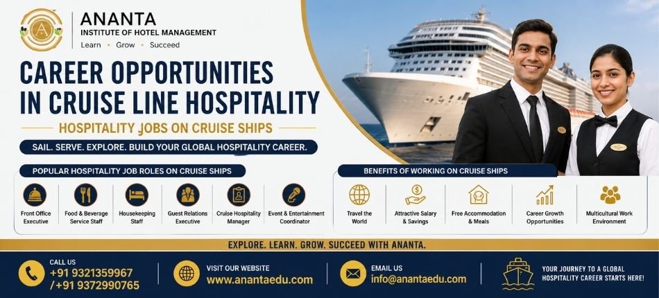 Hospitality Jobs on Cruise Ships | Ananta Institute of Hotel Management