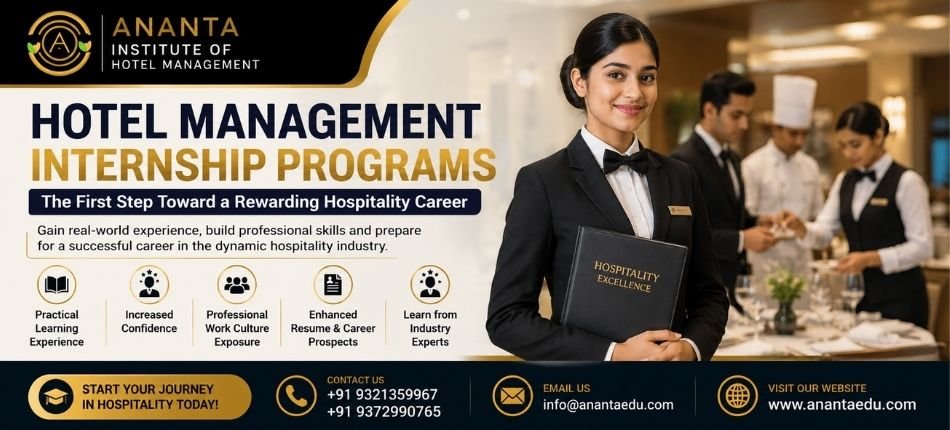 Hotel Management Internship Programs | Ananta Institute of Hotel Management