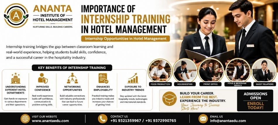 Internship Opportunities in Hotel Management | Ananta Institute of Hotel Management