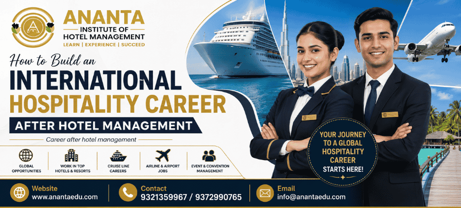 Career after hotel management | Ananta Institute of Hotel Management