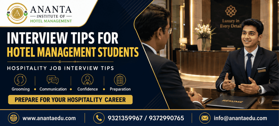 Hospitality Job Interview Tips | Ananta Institute of Hotel Management