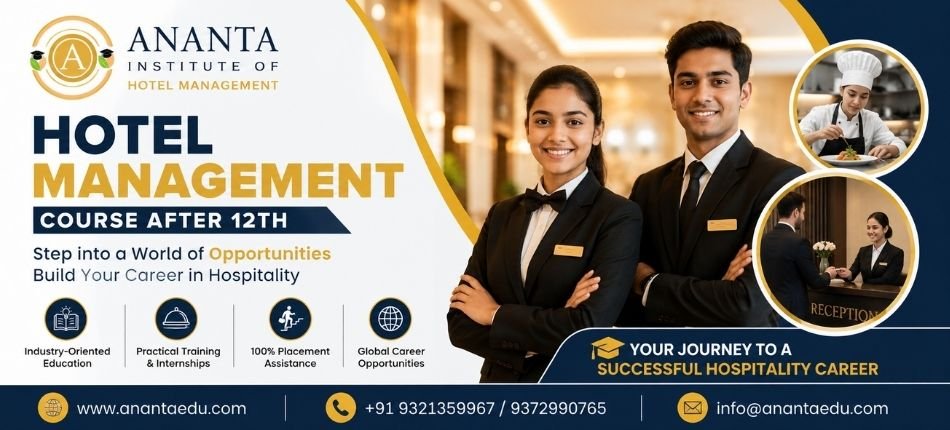 Hotel Management Course After 12th | Ananta institute of Hotel Management