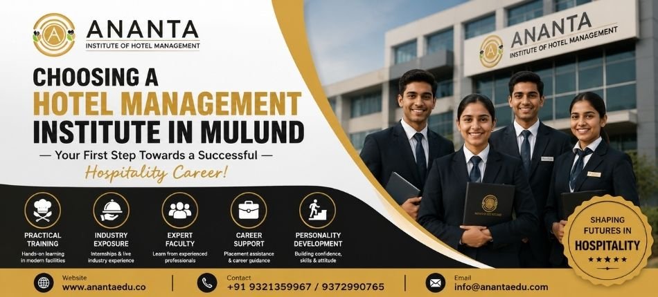 Choosing a Hotel Management Institute in Mulund | Ananta Institute of Hotel Management