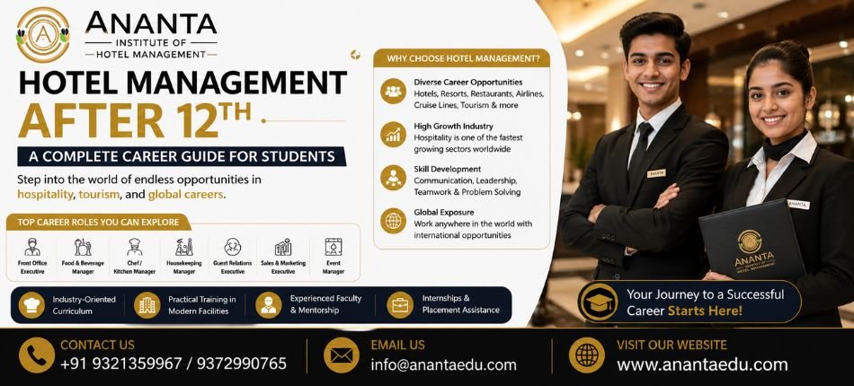 Hotel Management After 12th | Ananta Institute of Hotel Management