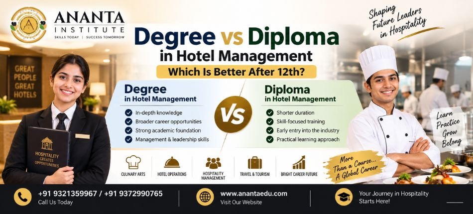 Degree vs Diploma in Hotel Management | Ananta Institute