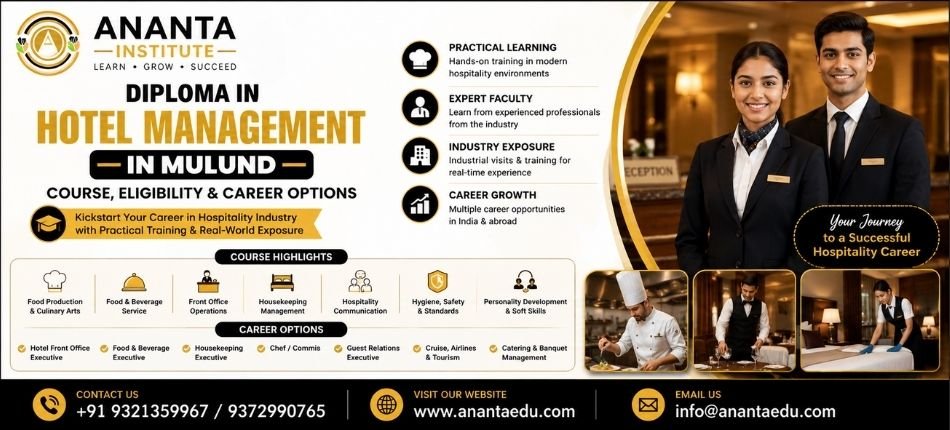 Diploma in Hotel Management in Mulund | Ananta Institute