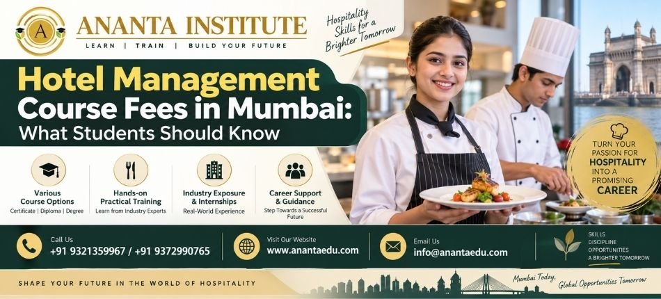 Hotel Management Course Fees in Mumbai | Ananta Institute